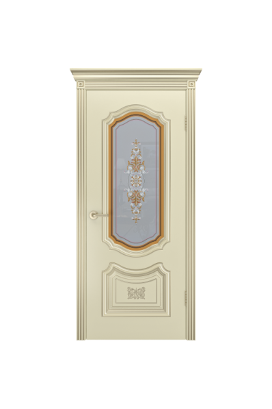 Дверь BP-Doors Соло R-0 В3 ДО Шампань эмаль (патина золото) Дверь BP-Doors Соло R-0 В3 ДО Шампань эмаль (патина золото)