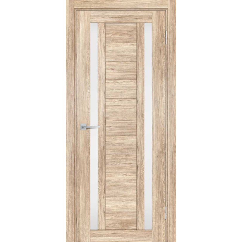 Дверь Profilo Porte PSL-15 сан-ремо Натуральный со стеклом Белый сатинат