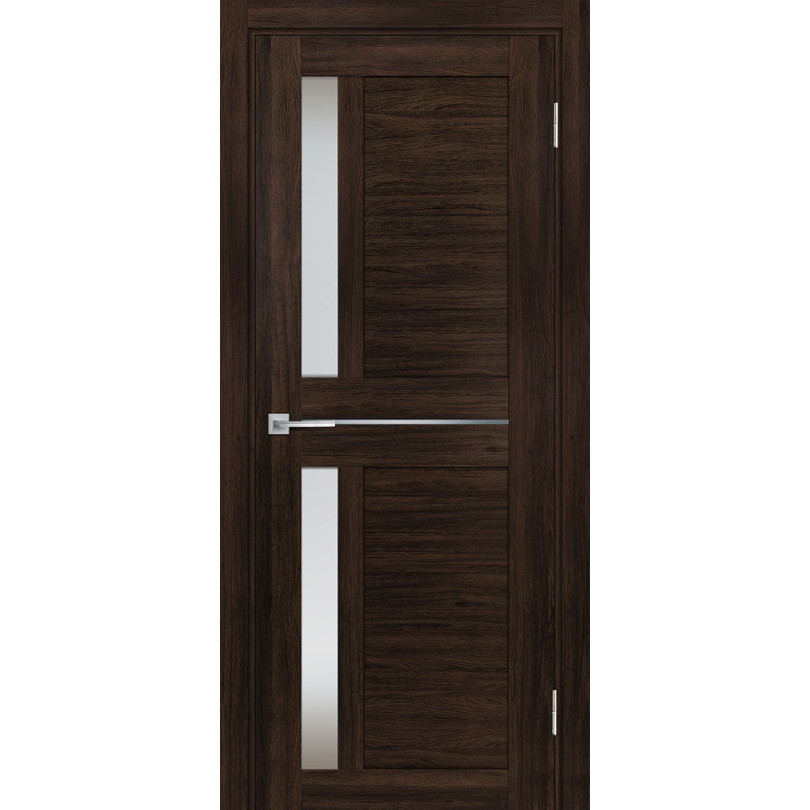 Дверь Profilo Porte PSL-19 сан-ремо Шоколад со стеклом Белый сатинат