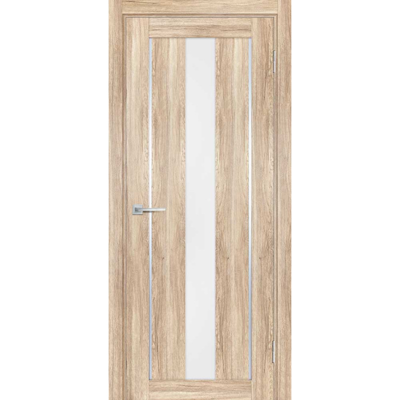 Дверь Profilo Porte PSL-2 сан-ремо Натуральный со стеклом Белый сатинат