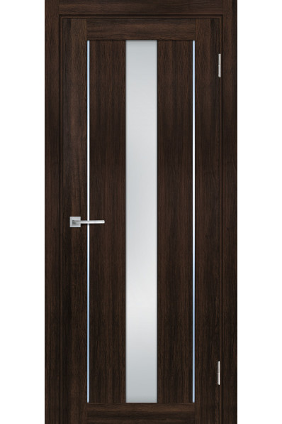 Дверь Profilo Porte PSL-2 сан-ремо Шоколад со стеклом Белый сатинат