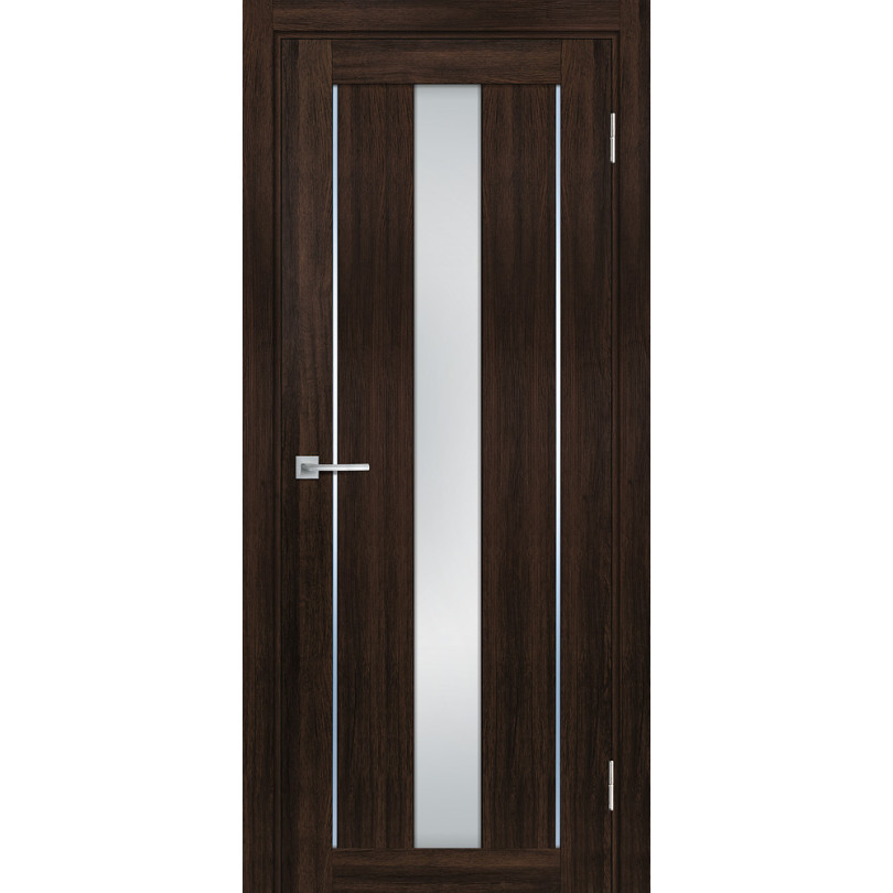 Дверь Profilo Porte PSL-2 сан-ремо Шоколад со стеклом Белый сатинат