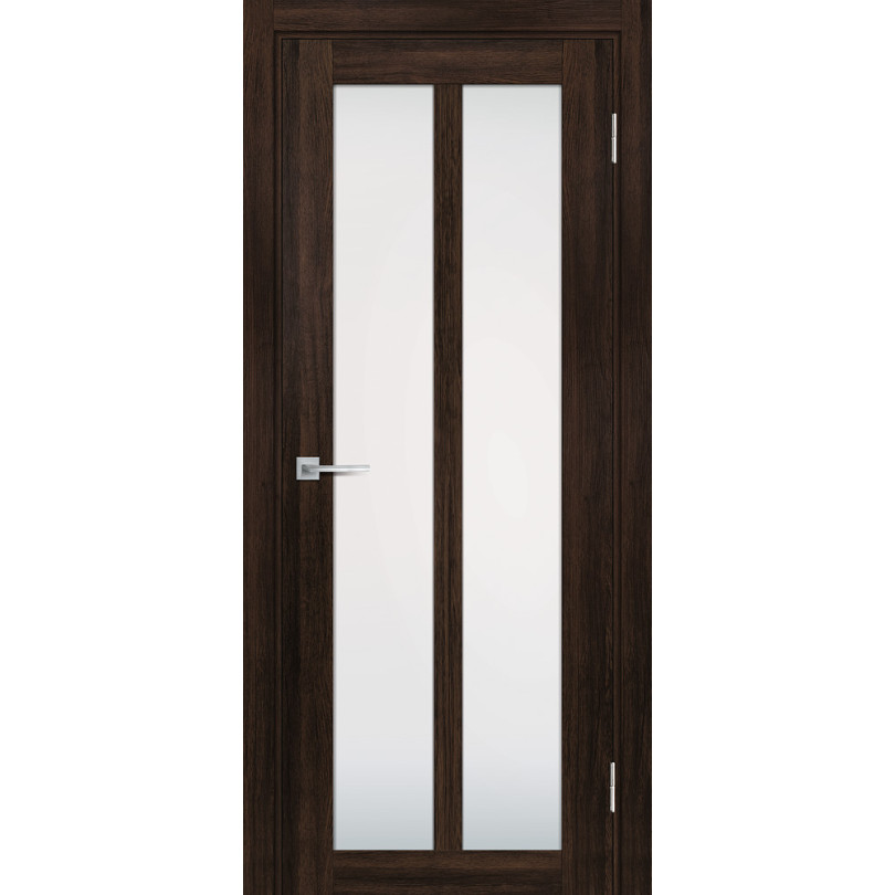 Дверь Profilo Porte PSL-22 сан-ремо Шоколад со стеклом Белый сатинат