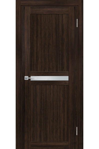 Дверь Profilo Porte PSL-3 сан-ремо Шоколад со стеклом Белый сатинат