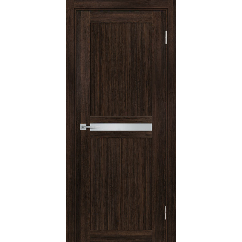 Дверь Profilo Porte PSL-3 сан-ремо Шоколад со стеклом Белый сатинат