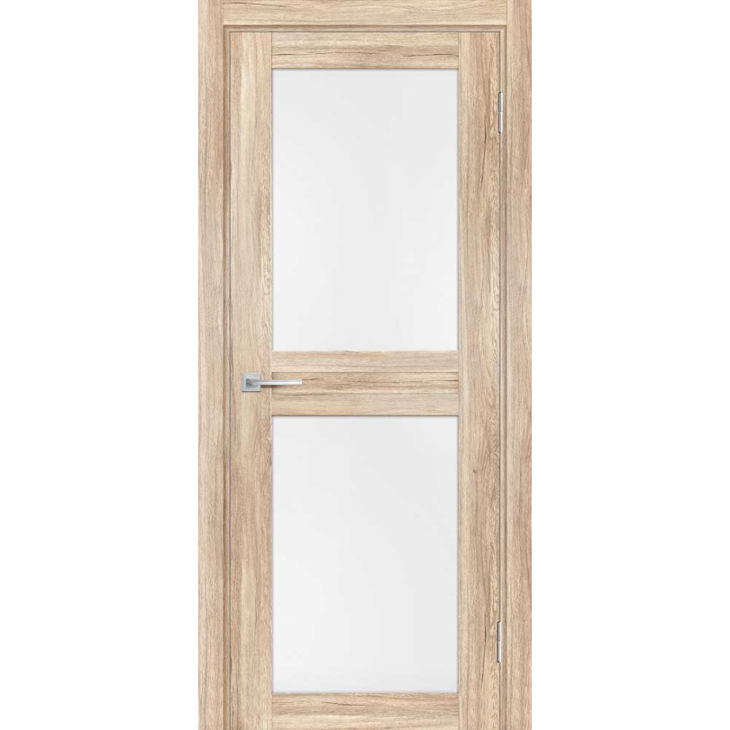 Дверь Profilo Porte PSL-4 сан-ремо Натуральный со стеклом Белый сатинат
