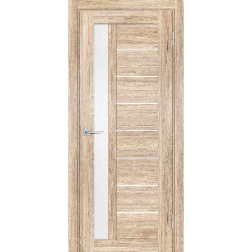 Дверь Profilo Porte PSL-40 сан-ремо Натуральный со стеклом Белый сатинат