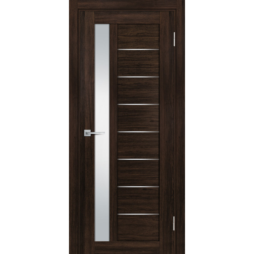 Дверь Profilo Porte PSL-40 сан-ремо Шоколад со стеклом Белый сатинат
