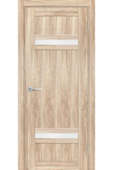 Дверь Profilo Porte PSL-5 сан-ремо Натуральный со стеклом Белый сатинат