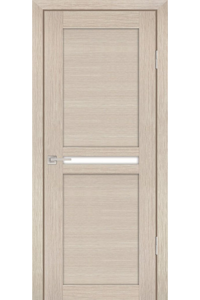 Дверь Profilo Porte PS-03 Капучино Мелинга со стеклом Белый сатинат Дверь Profilo Porte PS-03 Капучино Мелинга со стеклом Белый сатинат