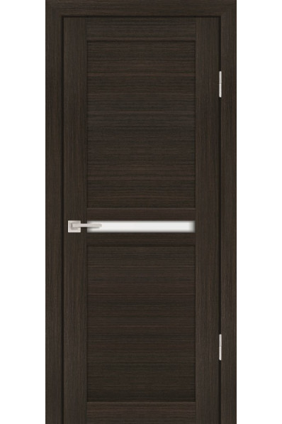 Дверь Profilo Porte PS-03 Мокко со стеклом Белый сатинат