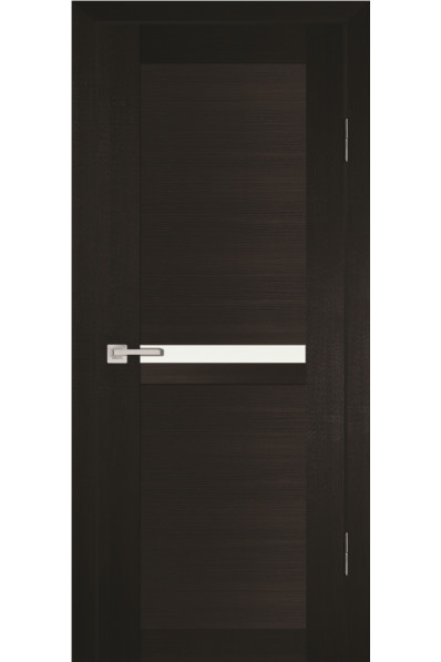 Дверь Profilo Porte PS-03 Венге Мелинга со стеклом Белый сатинат