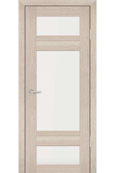 Дверь Profilo Porte PS-06 Капучино Мелинга со стеклом Белый сатинат