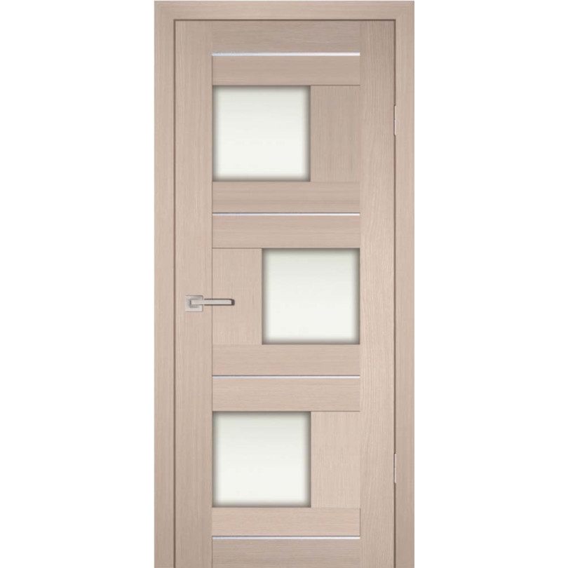 Дверь Profilo Porte PS-13 Капучино Мелинга со стеклом Белый сатинат