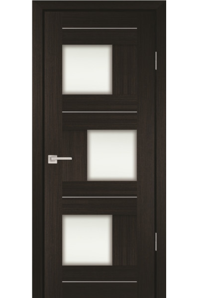 Дверь Profilo Porte PS-13 Мокко со стеклом Белый сатинат