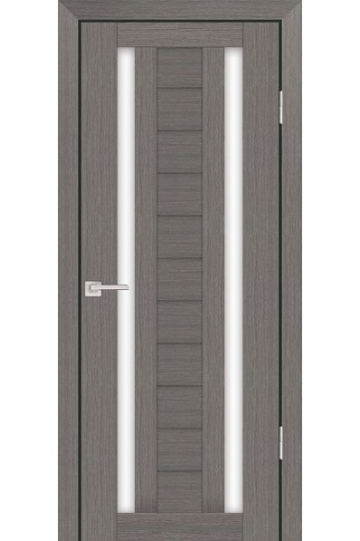 Дверь Profilo Porte PS-15 Грей Мелинга со стеклом Белый сатинат