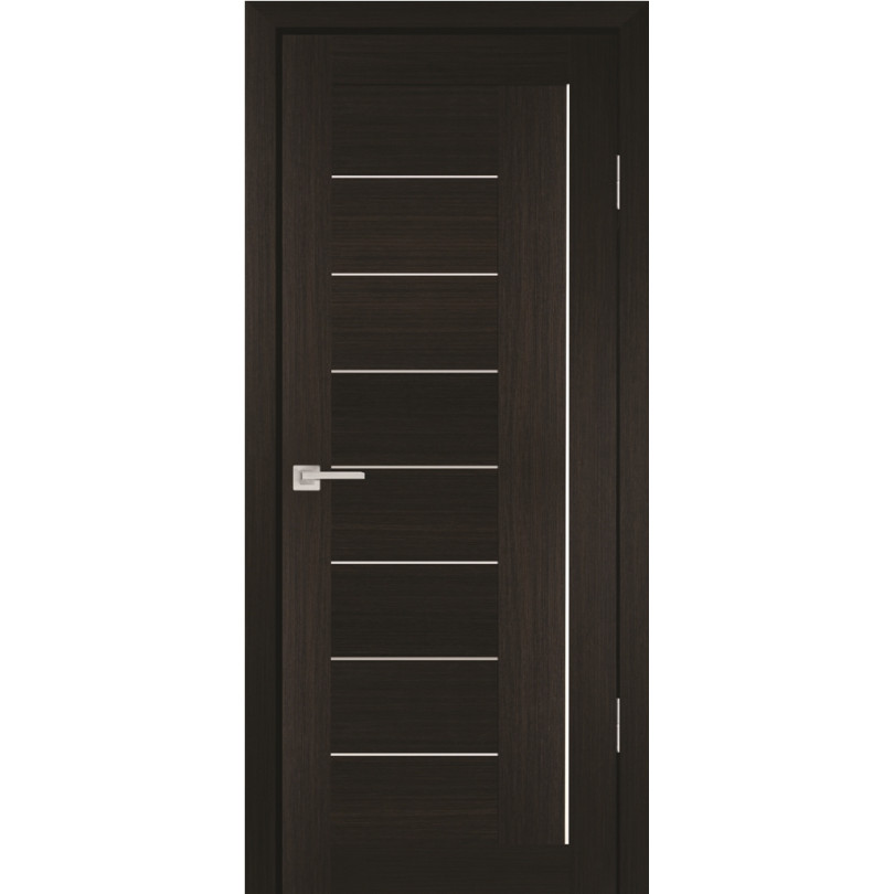 Дверь Profilo Porte PS-17 Мокко со стеклом Белый сатинат