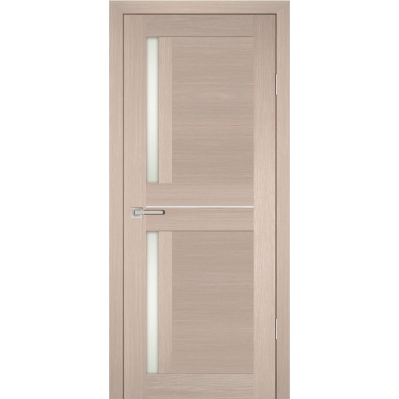 Дверь Profilo Porte PS-19 Капучино Мелинга со стеклом Белый сатинат