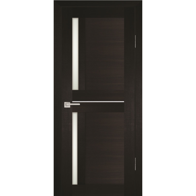 Дверь Profilo Porte PS-19 Венге Мелинга со стеклом Белый сатинат