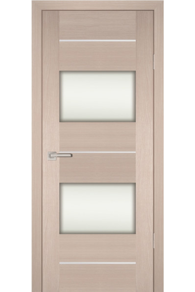 Дверь Profilo Porte PS-21 Капучино Мелинга со стеклом Белый сатинат Дверь Profilo Porte PS-21 Капучино Мелинга со стеклом Белый сатинат