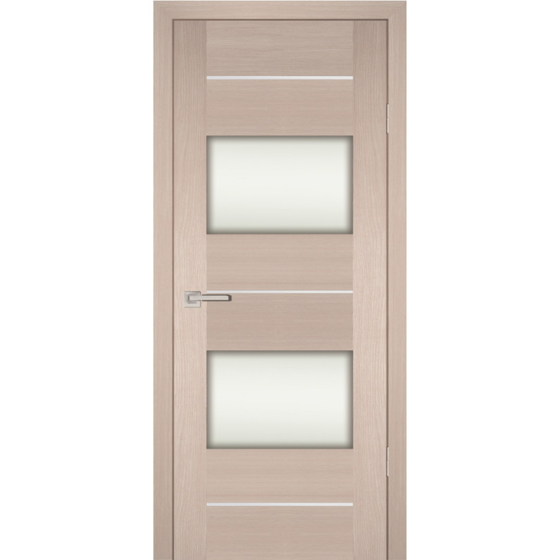 Дверь Profilo Porte PS-21 Капучино Мелинга со стеклом Белый сатинат