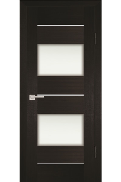 Дверь Profilo Porte PS-21 Венге Мелинга со стеклом Белый сатинат
