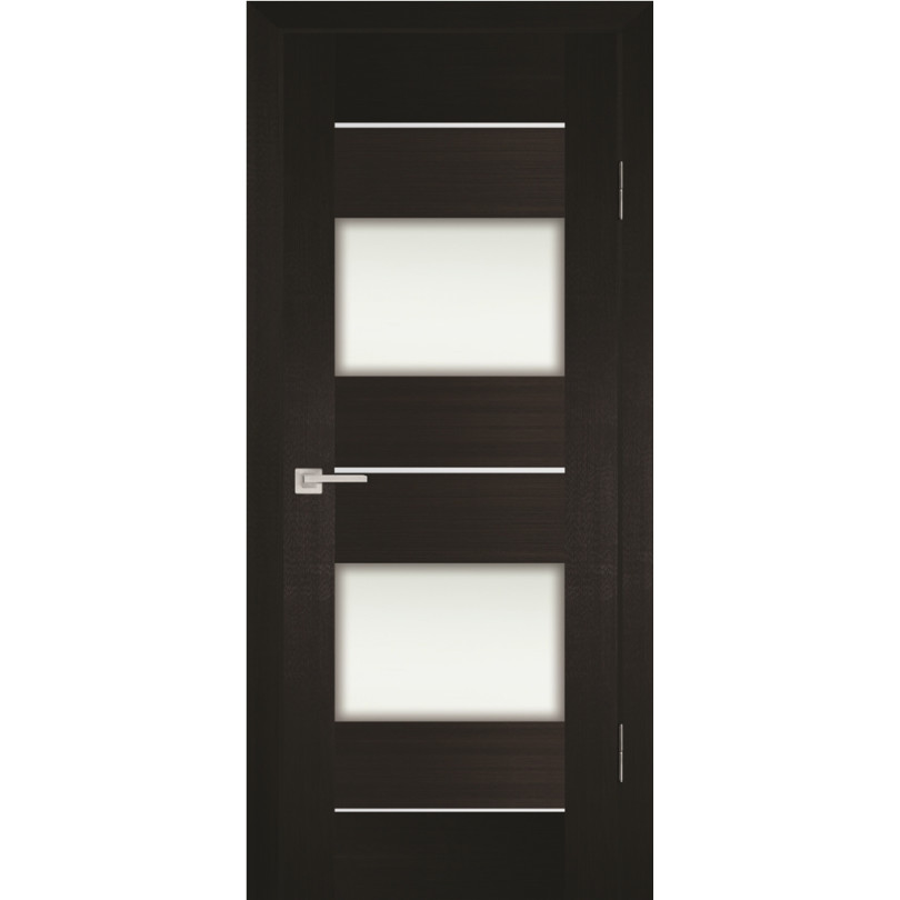 Дверь Profilo Porte PS-21 Венге Мелинга со стеклом Белый сатинат