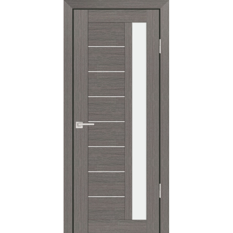Дверь Profilo Porte PS-40 Грей Мелинга со стеклом Белый сатинат