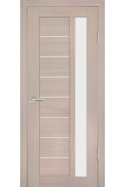Дверь Profilo Porte PS-40 Капучино Мелинга со стеклом Белый сатинат Дверь Profilo Porte PS-40 Капучино Мелинга со стеклом Белый сатинат