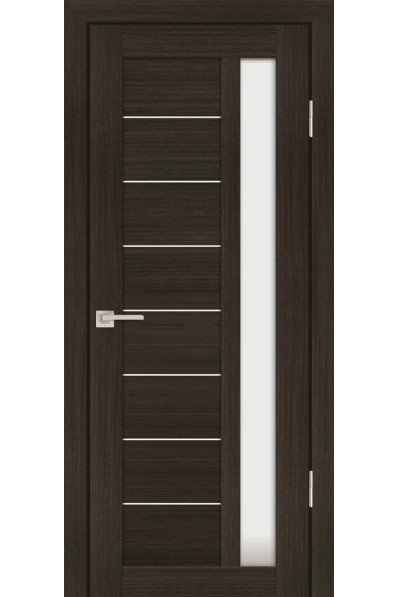 Дверь Profilo Porte PS-40 Мокко со стеклом Белый сатинат
