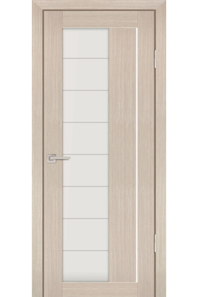 Дверь Profilo Porte PS-41 Капучино Мелинга со стеклом Белый сатинат Дверь Profilo Porte PS-41 Капучино Мелинга со стеклом Белый сатинат