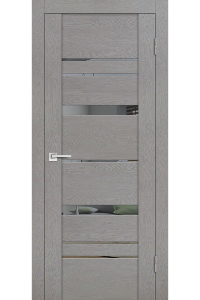 Дверь Profilo Porte PST-2 Серый ясень со стеклом Зеркало Дверь Profilo Porte PST-2 Серый ясень со стеклом Зеркало
