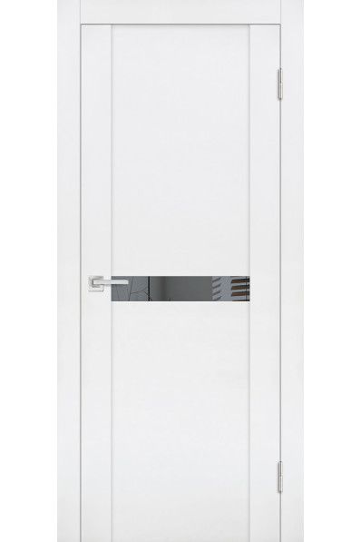 Дверь Profilo Porte PST-3 Белый бархат со стеклом Зеркало Дверь Profilo Porte PST-3 Белый бархат со стеклом Зеркало