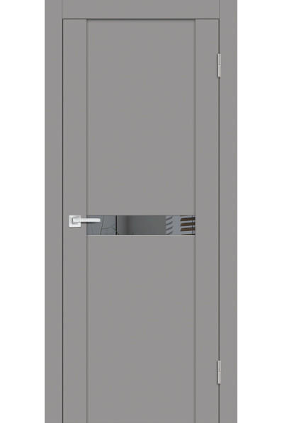 Дверь Profilo Porte PST-3 Серый бархат со стеклом Зеркало Дверь Profilo Porte PST-3 Серый бархат со стеклом Зеркало