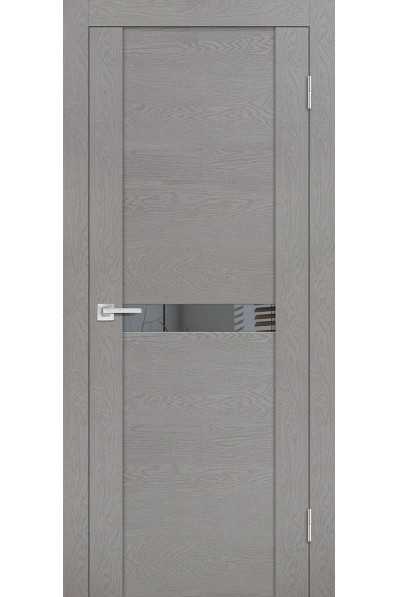 Дверь Profilo Porte PST-3 Серый ясень со стеклом Зеркало
