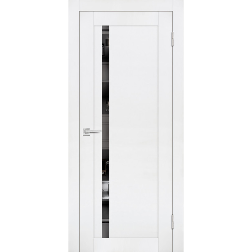 Дверь Profilo Porte PST-8 Белый бархат со стеклом Зеркало
