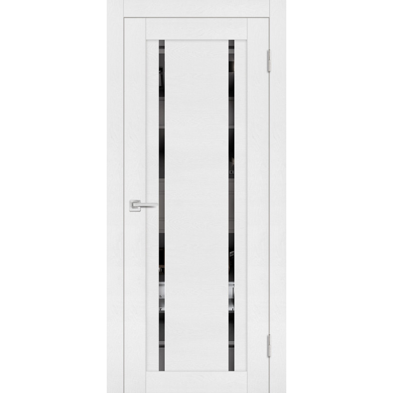 Дверь Profilo Porte PST-9 Белый ясень со стеклом Зеркало
