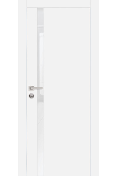 Дверь Profilo Porte AL PX-8 Белый со стеклом Белоснежный лакобель Дверь Profilo Porte AL PX-8 Белый со стеклом Белоснежный лакобель