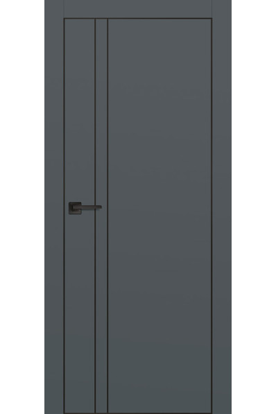 Дверь Profilo Porte PX-20 черная кромка Графит Дверь Profilo Porte PX-20 черная кромка Графит