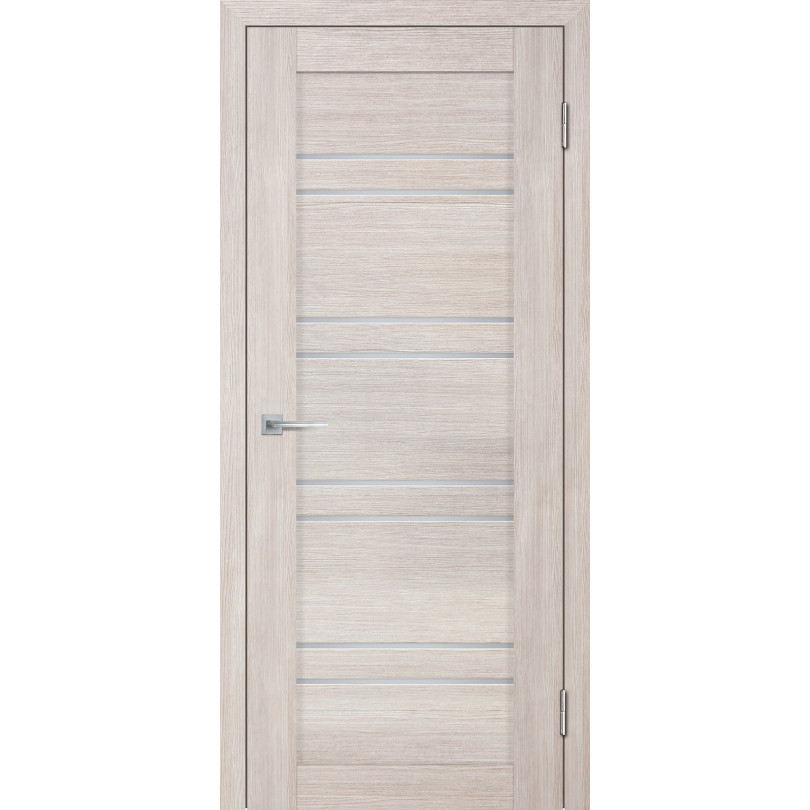 Дверь Stabile Porte Деко-19 (3D) Капучино со стеклом Белый сатинат