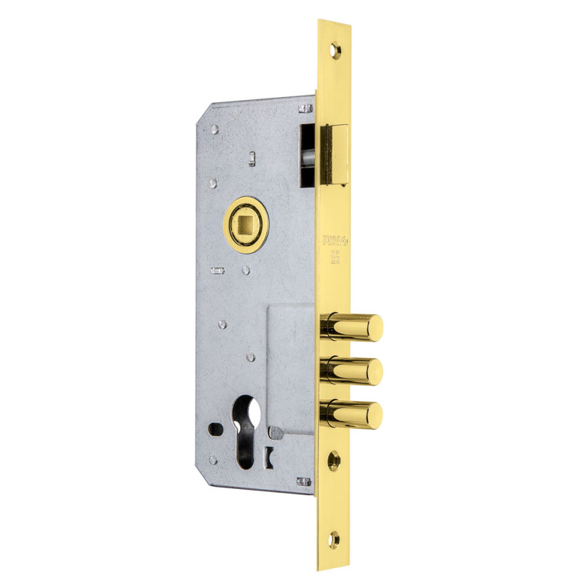 Корпус врезного замка с защёлкой DD900/C-45.85.3MR (900 3MR/CP W/B) PB латунь