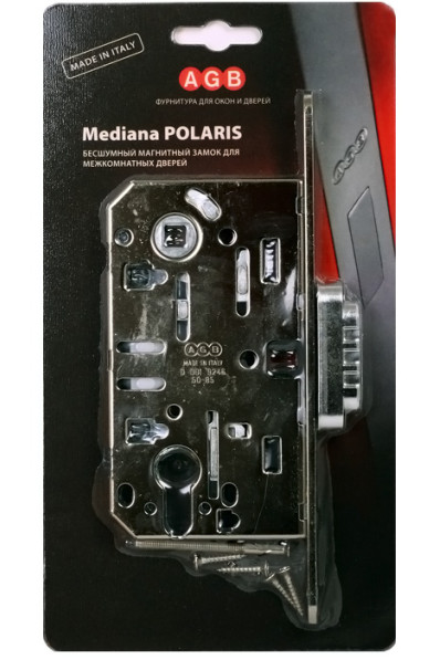 Корпус замка магнит. под цил. MEDIANA POLARIS B06103.50.34.567 с отв. планк B02402.05 (мат хр)