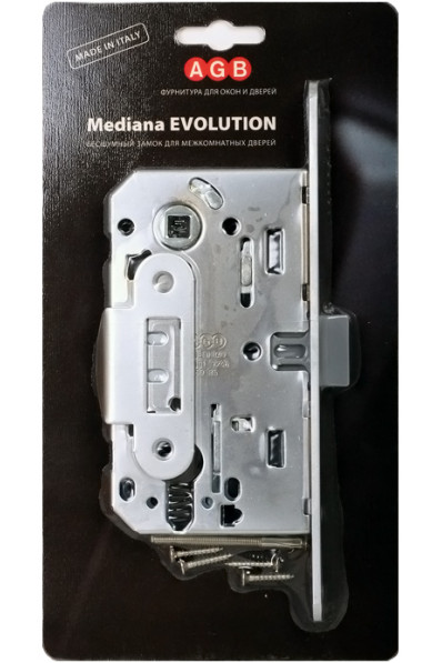 Корпус замка под цил. MEDIANA EVOLUTION B01103.50.34.567 с отв. планкой B01000.13 (мат хром) Корпус замка под цил. MEDIANA EVOLUTION B01103.50.34.567 с отв. планкой B01000.13 (мат хром)