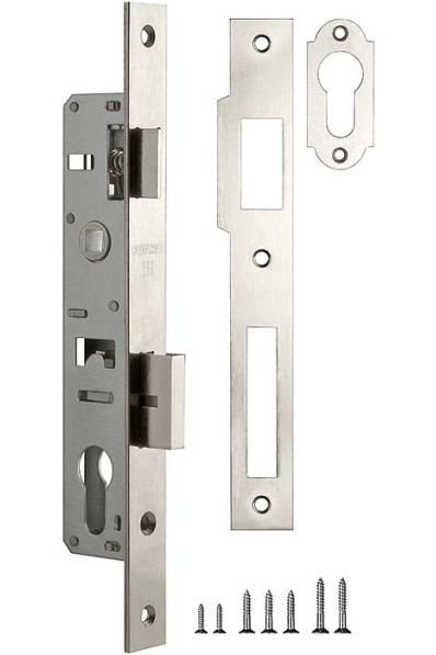 Корпус узкопрофильного замка с защелкой PROF153-20/85 (153-20/85) CP хром