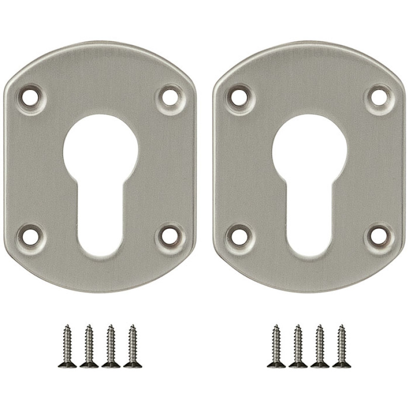 Накладка на цилиндр ESC.C+C/OV.set (ESC031) SN мат.никель (2шт.)