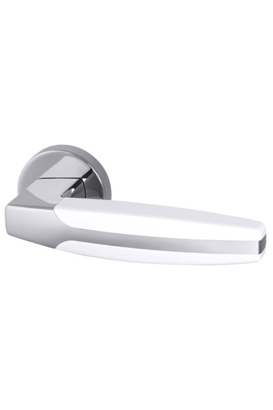 Ручка раздельная R.URB52.ARC (ARC URB2) CP/White-14 хром/белый