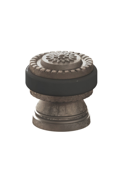 Упор дверной DH062 CL/AS-9 Античное серебро