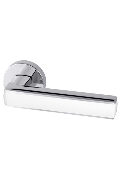 Ручка раздельная R.URB52.CUBE (CUBE URB3) CP/White-14 хром/белый Ручка раздельная R.URB52.CUBE (CUBE URB3) CP/White-14 хром/белый