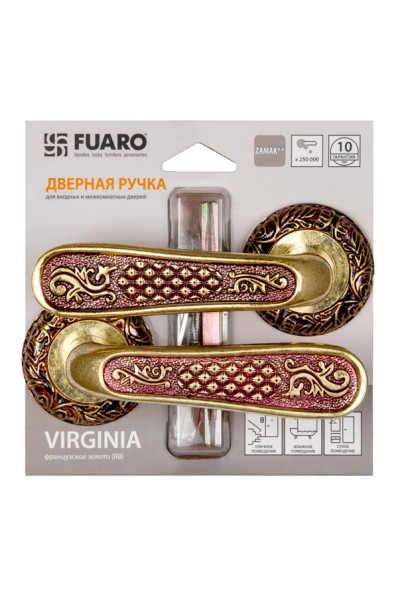 Ручка раздельная VIRGINIA SM/HD RB-10 французское золото