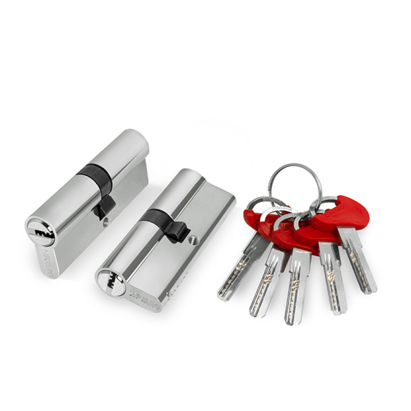 Цилиндровый механизм (D-PRO500/90) D-PRO5000Key90(40+10+40) CP хром 5Key